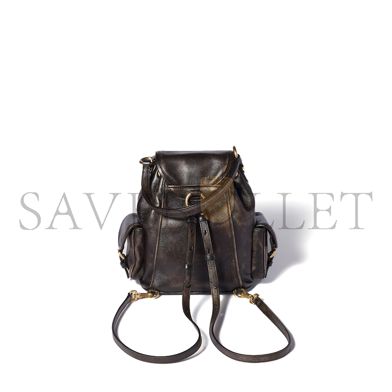 MIU MIU LEATHER BACKPACK 5BZ043 (22*18*11.5cm)